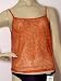 SOLAR Strand-Top orange Blüten durchsichtig, Functional-Fashion Gr. 38 NEU