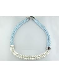 Sterling-Silver 7-7.5 MM White Freshwater Cultured Pearl Strand, 18"