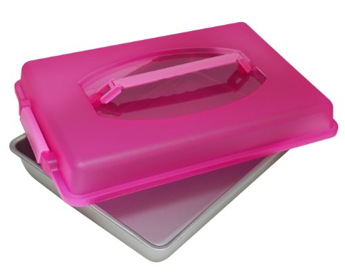 OvenStuff 15.5-Inch by 10.5-Inch Non-Stick Covered Lasagna and Roast Pan with Handles