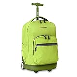 UPC 837309000093 product image for J World New York Sunrise Rolling Backpack (LIME) | upcitemdb.com