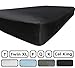 American Pillowcase Twin XL Fitted Sheet Only - 300 Thread Count 100% Egyptian Cotton - Pieces Sold Separately (Black)