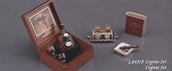 Dollhouse Miniature Reutter Porcelain Gentleman's Cognac Set
