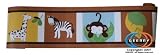 GEENNY Wall Border For Boutique Amazon Jungle Animals 13 PCS Crib Bedding Set