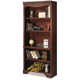 Cherry Deluxe Open Bookcase Nottingham Cherry
