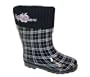 Apple Bottoms "Railz" Rain Boots (Small/Big Girls Sizes 11 - 4) - black, 3