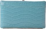 L. Erickson Women's Embossed Croc Opera Wallet Bright