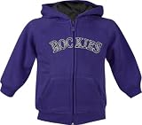 Colorado Rockies Kids 4-7 Genuine Collection Full Zip Hooded Sweatshirt - Small (4)