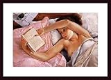 Pink Pillow, The by Francine van Hove 19.00X27.00 Framed with Black Wood Frame