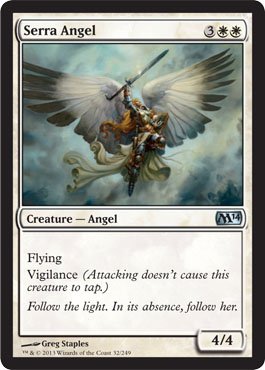 Magic The Gathering - Serra Angel (32/249) - Magic 2014