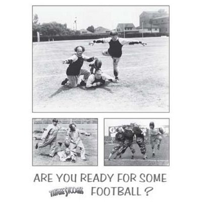 Three Stooges-Football Poster Print, 24x36