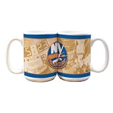 NHL New York Islanders 15-Ounce White Nostalgic Mug (2 Pack)