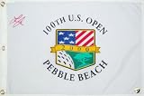 Lee Janzen Autographed 2000 Pebble Beach US Open Flag