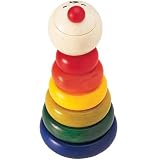 Pintoy: Classic "Happy Stacker" Sorting & Stacking Baby Toy, Wooden Toy