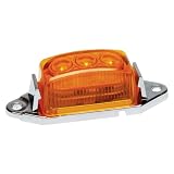 RoadPro RP-1445A 4P 1-3 4 x 1 Amber LED Clearance Marker Light - 4 Pack by RoadPro