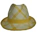 41Ny2jabGJL. AA75  YELLOW VIBRANT PLAID LIGHTWEIGHT FEDORA HAT