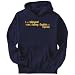Hoodie Mens Navy Blue "I am bilingual, I can get horny in English and Esperanto " Languages
