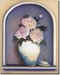 Peony II by Louise Montillio - Floral Art Ceramic Accent Tile 10" x 8" Kitchen Shower Backsplash