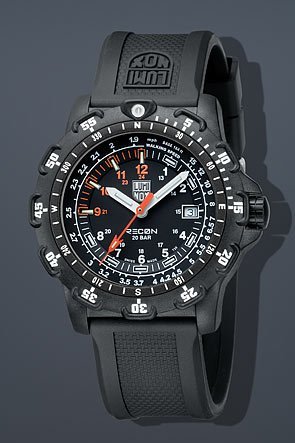 Luminox Recon Point Man 45mm Watch - Black Dial, Polyurethane Strap 8822.MI