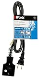 UPC 078693002908 product image for Woods 0290 Foot HPN Appliance Cord, Black | upcitemdb.com