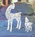 2-Piece Doe and Fawn Reindeer Lighted LED Christmas Yard Art Decoration Set