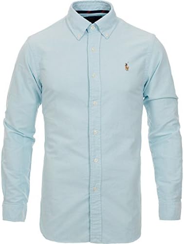 Polo Ralph Lauren Men's Big & Tall Button Down Oxford Shirt 4X Big Optic Blue