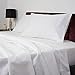 Cotton Sateen King Bed-Sheet-Set White - 4 Piece Bedding Set, Flat Sheet, Fitted Sheet and 2 Pillow Cases - by Utopia Bedding (King, White)