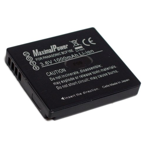 Maximal Power DB PAN DMW-BCF10 Secured Digital Camera Replacement Battery for Panasonic DMW-BCF10 (Black)