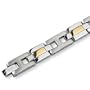 Chisel 24K Gold Plated Brushed and Polished Titanium Bracelet - 9 Inches