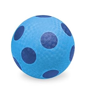 Crocodile Creek Light Blue and Blue Dots 7" Playground Ball