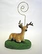 Deer Buck Figurine Memo Holder | Desk Memo Note Holder