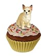 Chihuahua Cup Cake -Trinket Box