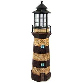 36 Inch Tall Lighthouse Outdoor Solar Light 3 Ft House