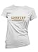 Country and Proud Of It Womens T-shirt, Ladies Country Western Cowgirl Shirt, Small, Black