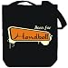 Canvas Tote Bag Black " Born for Handball " Sports