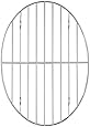 HIC Oval Wire Roasting Baking Broiling Rack, 12-Inches x 8.5-Inches