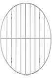 HIC Oval Wire Roasting Baking Broiling Rack, 12-Inches x 8.5-Inches