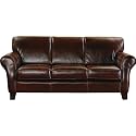 Molina Brown Leather Sofa