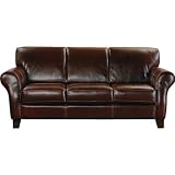 Molina Brown Leather Sofa