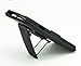 Zuzo Rubberized Ribbed Case With Kick-Stand Belt Clip Holster For iPhone 6 / 6S - Black