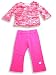 Rubbies - Toddler Girls 2-Piece Pant Set, Orange, Fuschia
