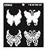 CrafTreat Layered Stencil Template Butterflies 6