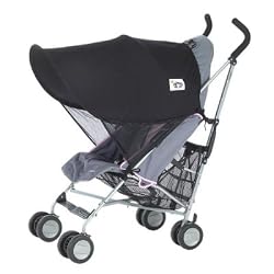 Protect-a-Bub 200CB Compact Single Sunshade - Black with Black Trim