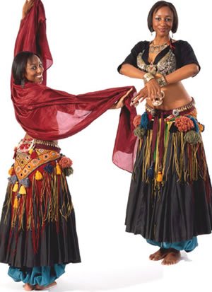 Tribal Style Belly Dancer Pattern