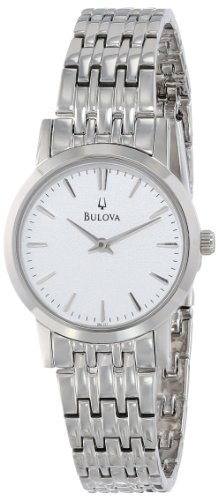 Bulova Women's 96L131 Silver White Dial Bracelet Watch