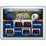 Detroit Tigers Clock - 14"x19" Scoreboard