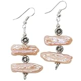 EXP Handmade Pearl & Silver Earrings