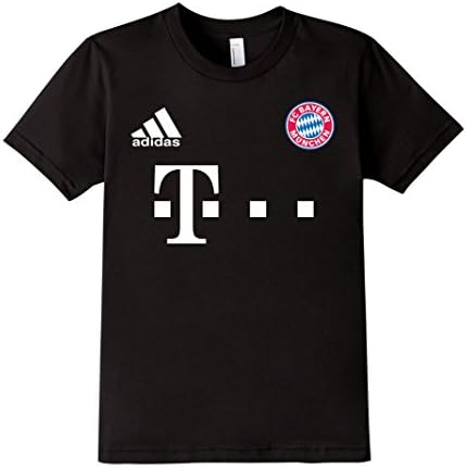 Kids Bayern Soccer Jersey Football Germany Deutschland Tee 12 Black