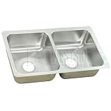 22357, Moen Lancelot 29 x 16 x 8 Double Bowl Undermount Kitchen Sink - Stainless Steel