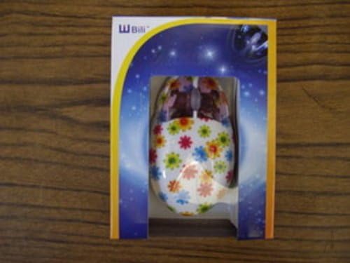 Flower Design 2 button Colorful Flowers Mouse Optical USB - Kids Children Child - Works on Macs and PCs