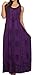 Sakkas Stella Long Tank Top Adjustable Caftan Corset Dress with Embroidery